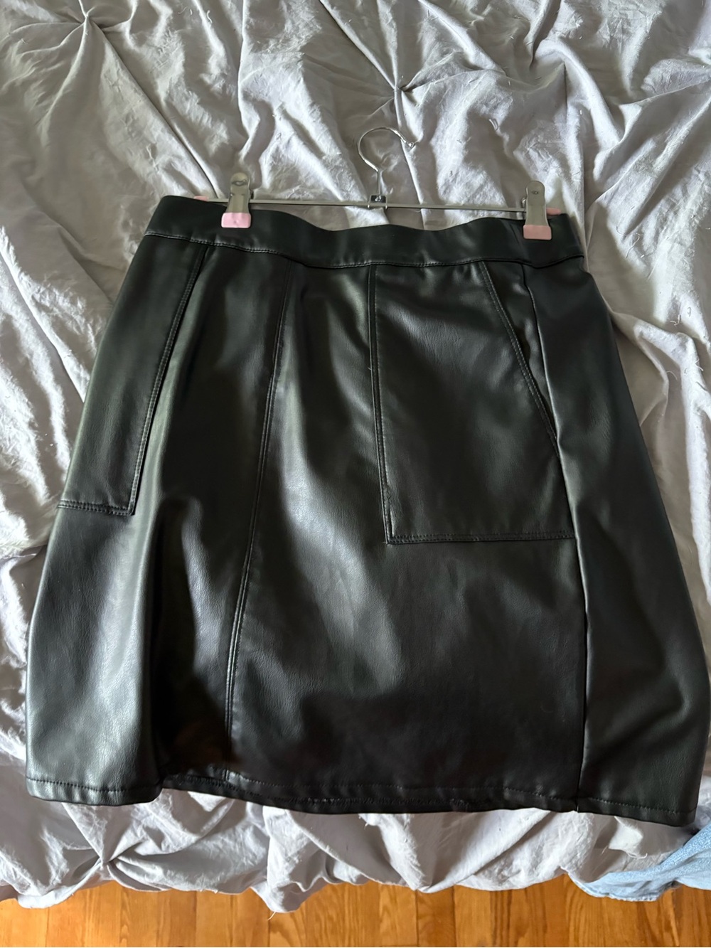 Maurices Faux Leather A-Line Skirt - Picture 3 of 5